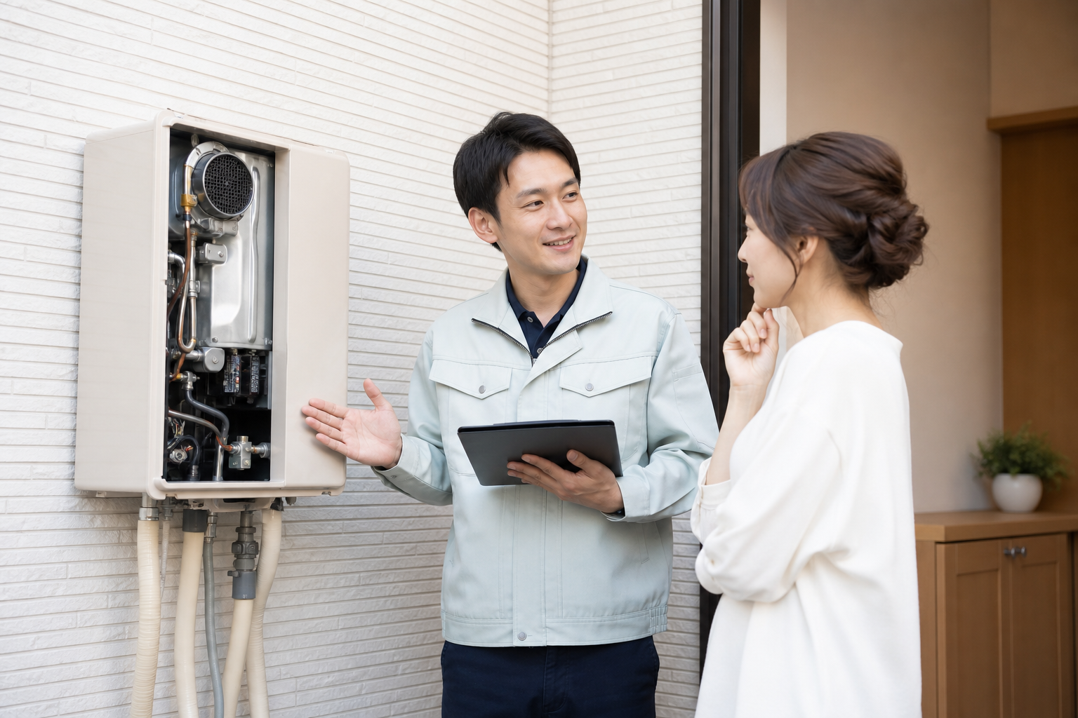 給湯器の修理に立ち会いは必要？