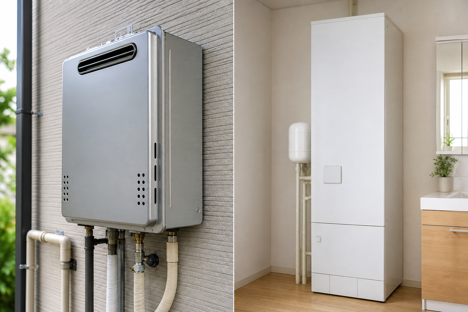 給湯器がガスか電気か見分ける方法は？