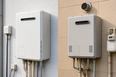 給湯器が電気かガスかの見分け方は？