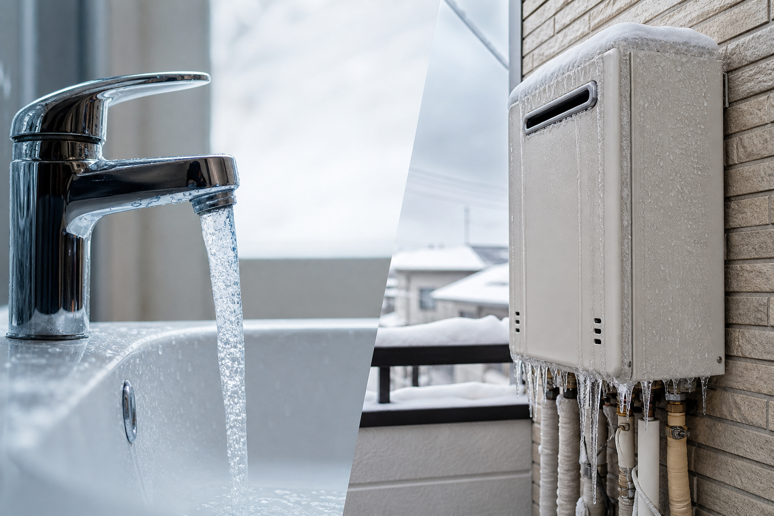 給湯器の凍結防止に水を出しっぱなしにして大丈夫？