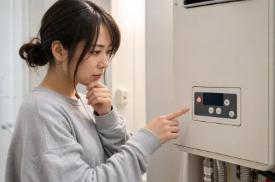 給湯器の燃焼ランプが消えない、大丈夫？