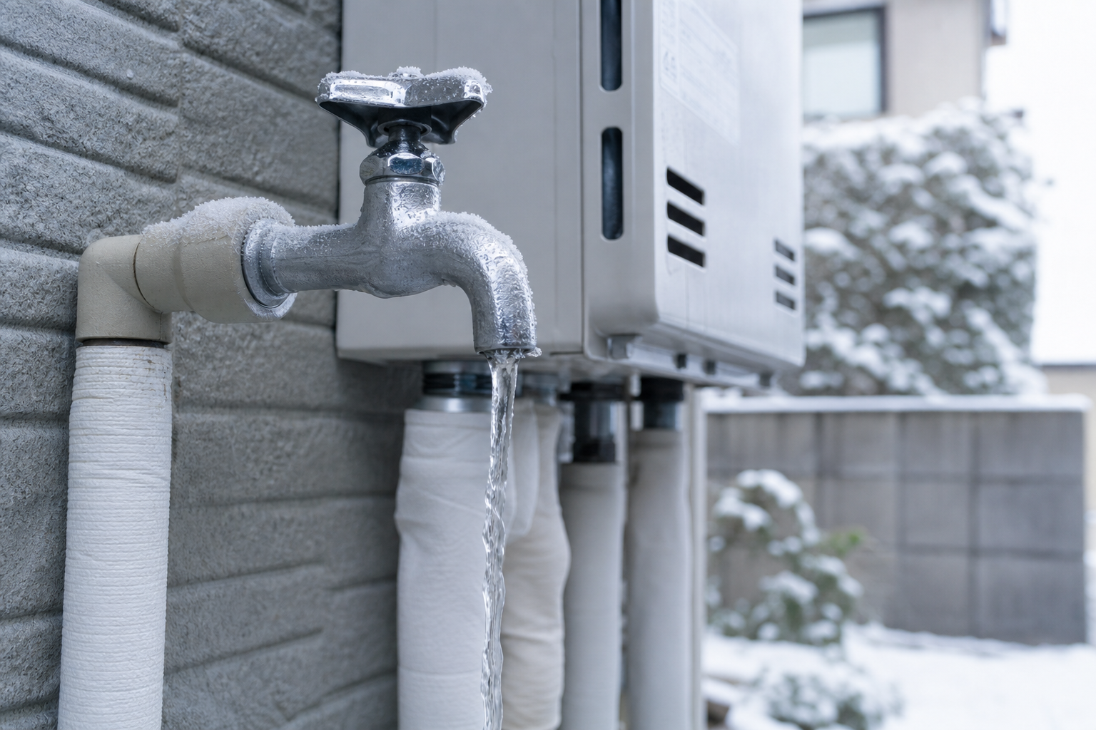 凍結防止に水を出しっぱなしにするのは給湯器に有効?