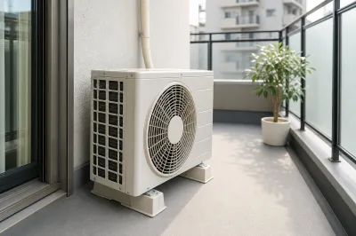 エアコン室外機のベランダでの置き方、正しくできてる？