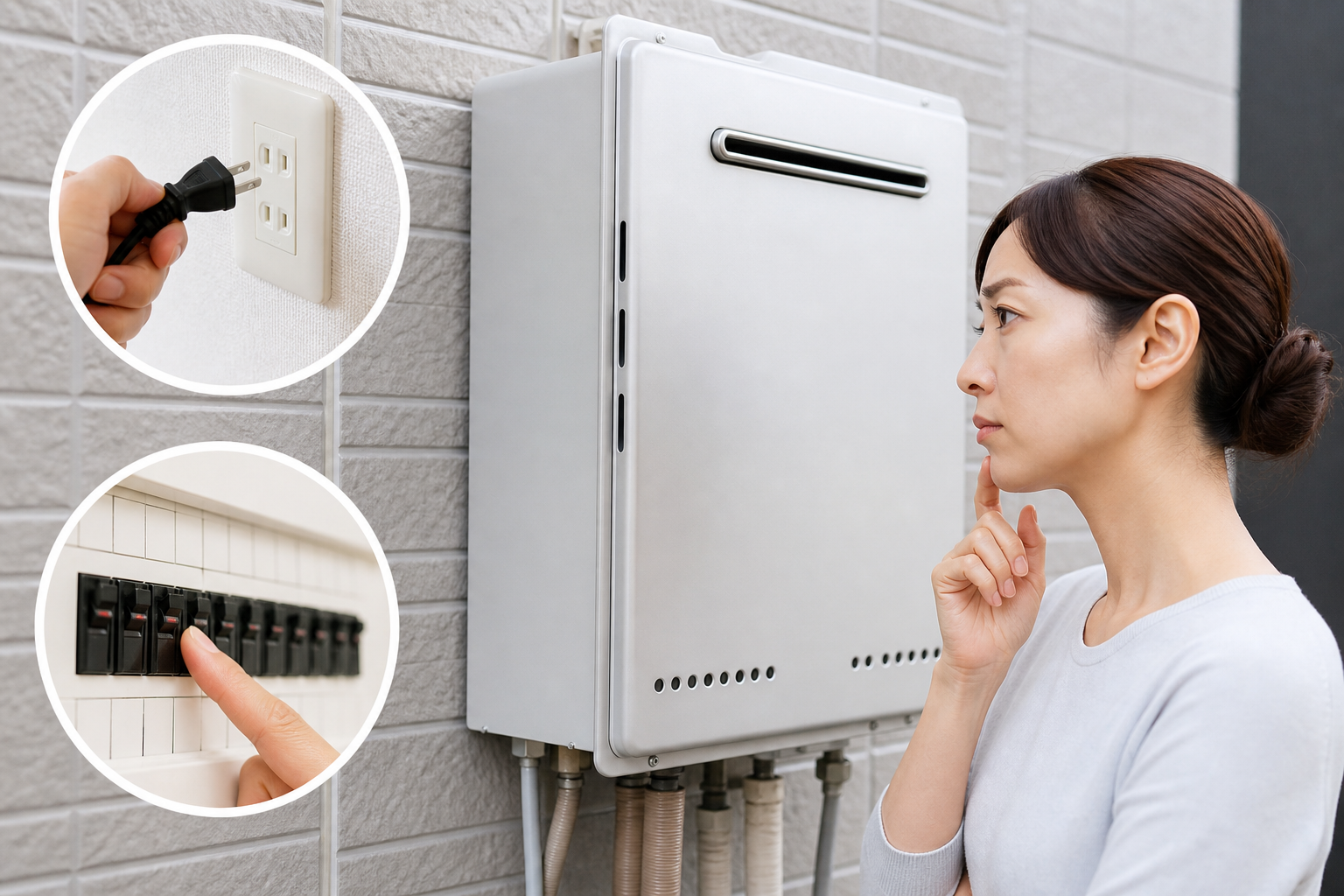 ガス給湯器の電源が入らないときどうすれば?