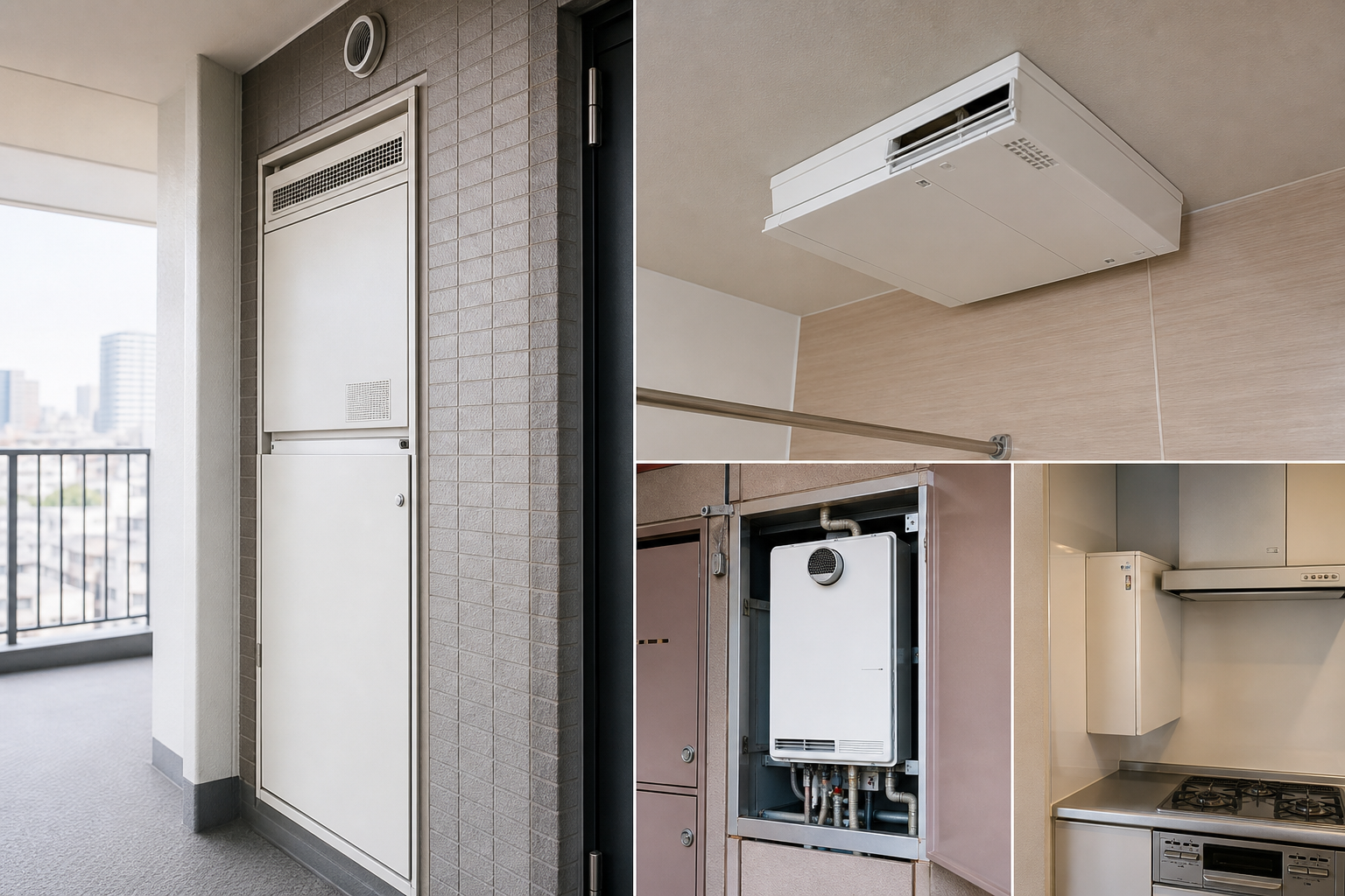 マンションの給湯器はどこにある？