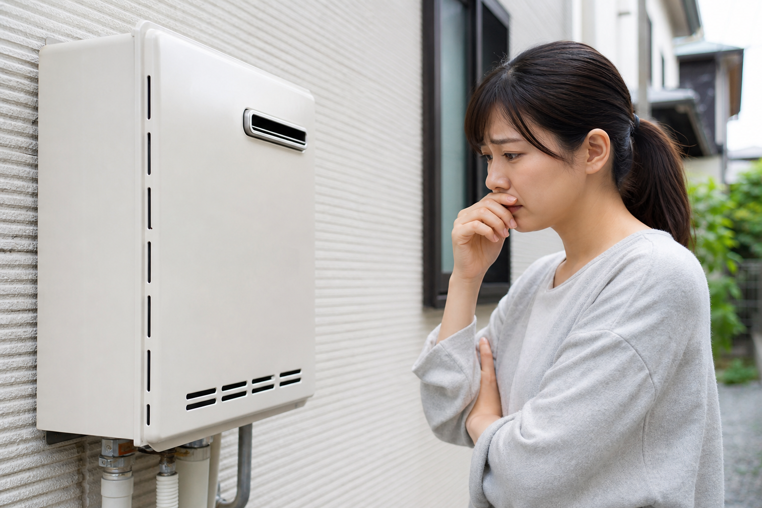 給湯器がガス臭いのは大丈夫？