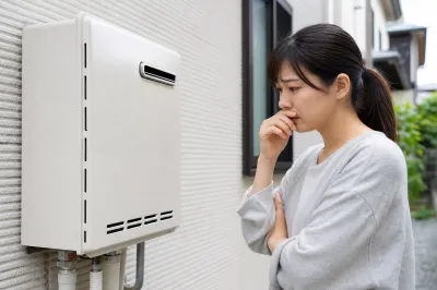 給湯器がガス臭いのは大丈夫？