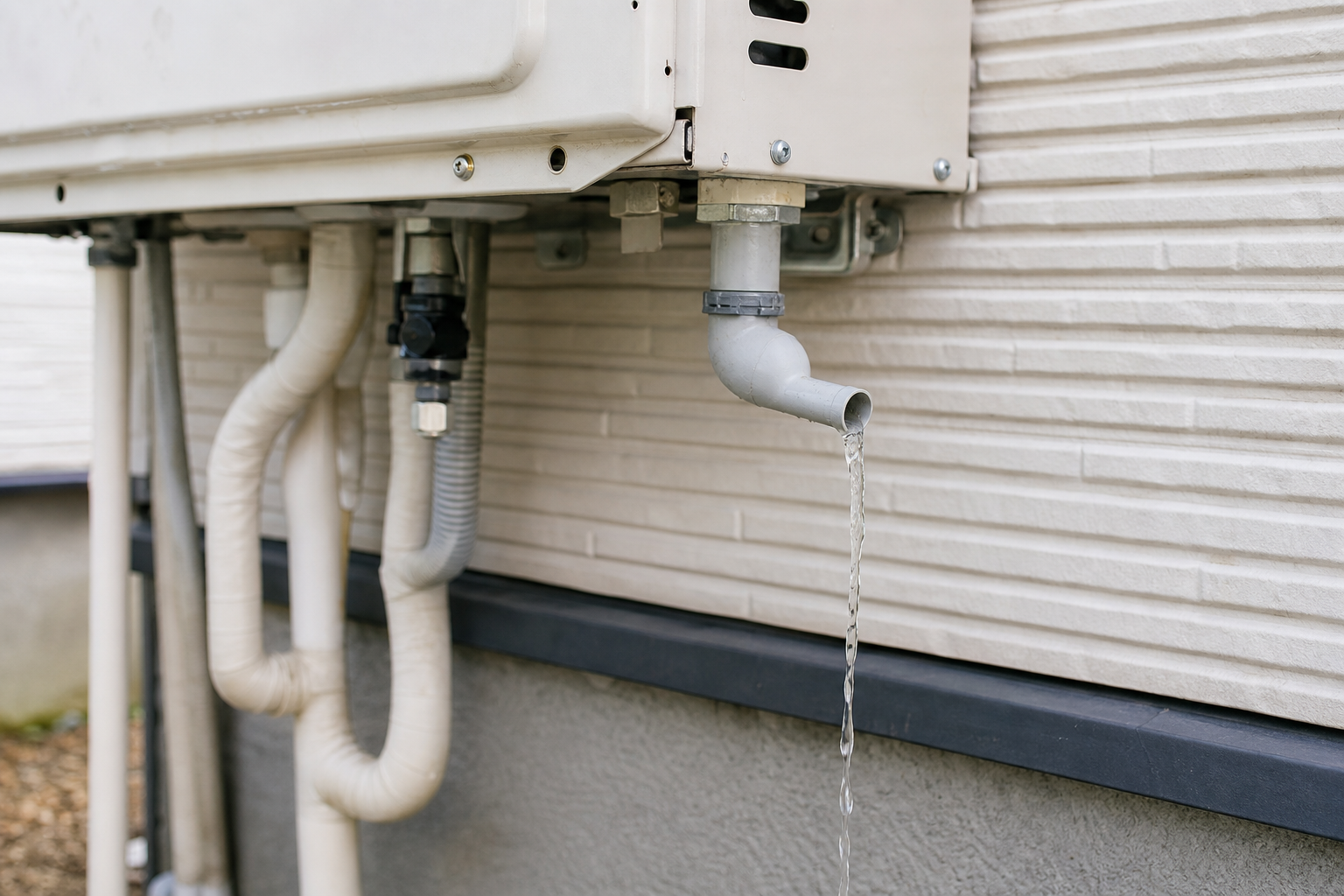 給湯器のドレン排水は垂れ流しにして大丈夫?