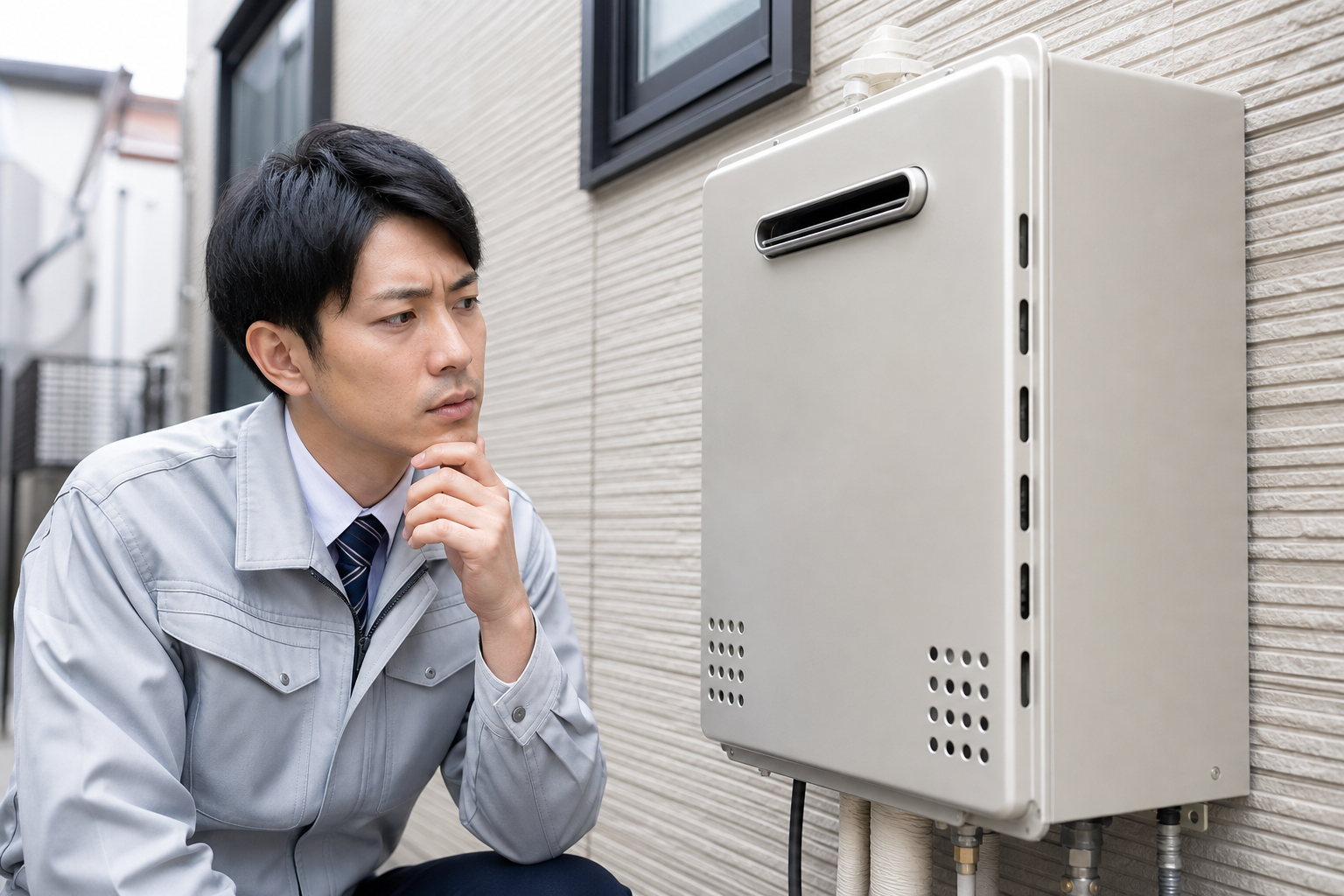 給湯器のブオーンという音がうるさい、これって大丈夫?
