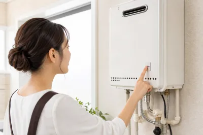 給湯器のリセットボタンはどこにあるの？