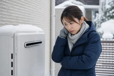 給湯器は寒い日にお湯が出なくなるって本当？