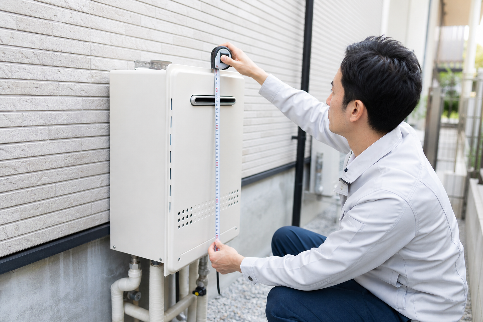 給湯器の寸法ってどう確認すればいい？
