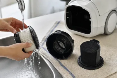 掃除機のフィルターを水洗いしてしまったけど大丈夫？
