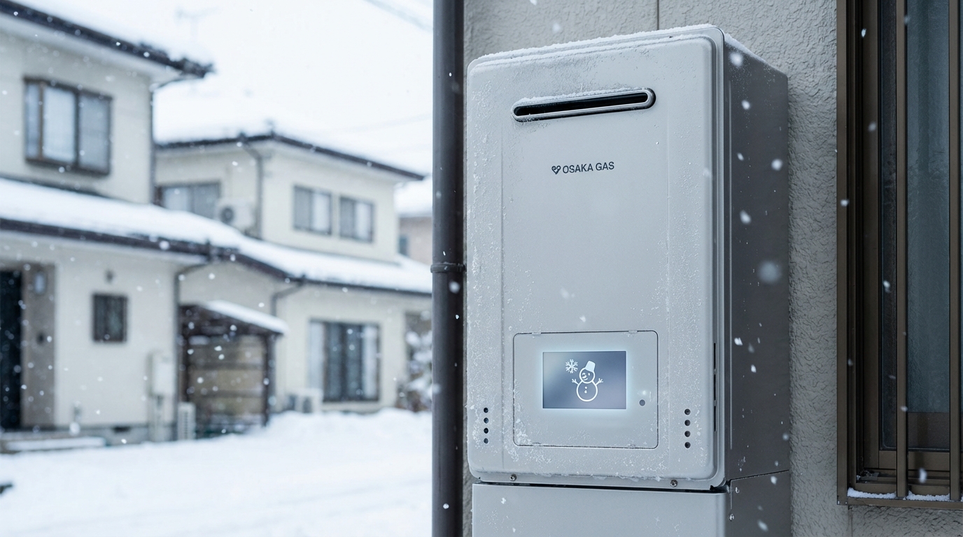 雪だるまマークは凍結防止運転の正常なサイン