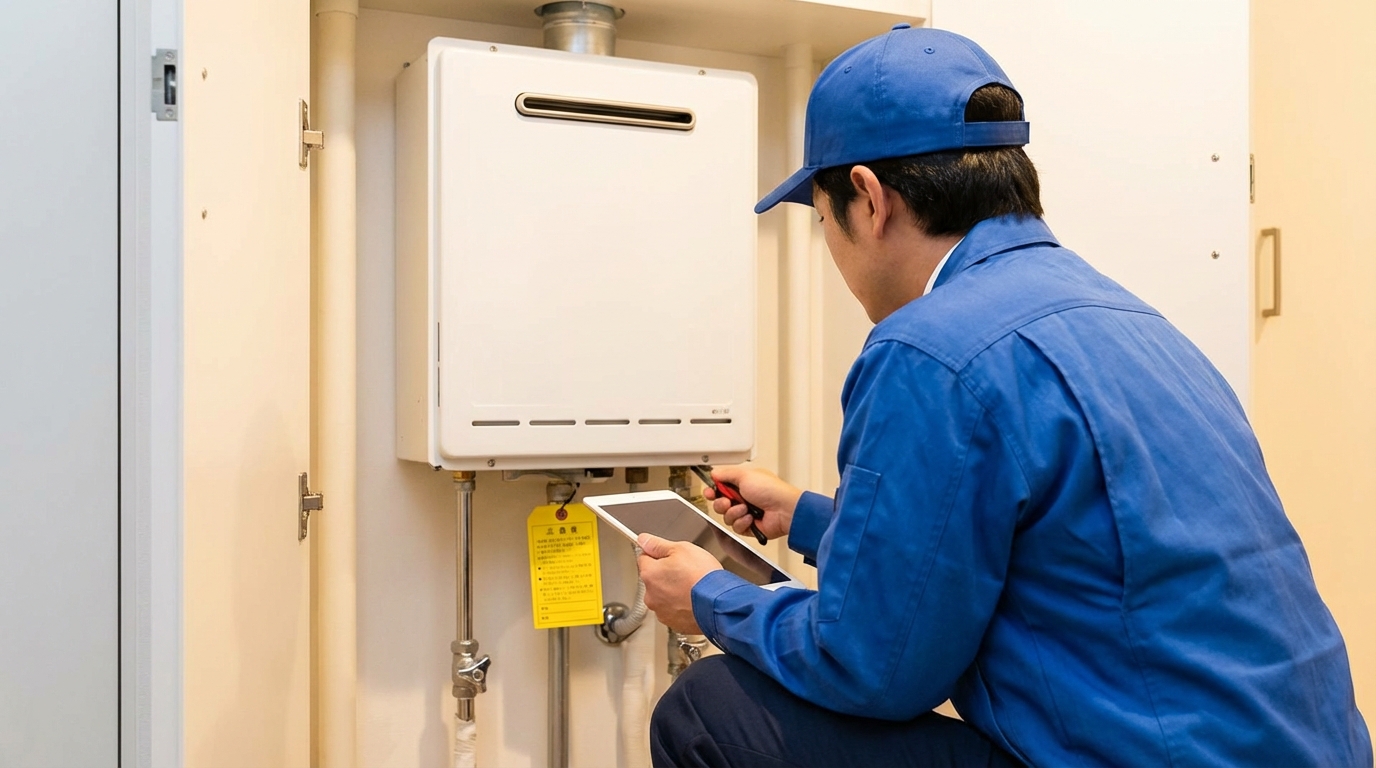 東京ガスの給湯器無料点検は法律で決められた安全点検