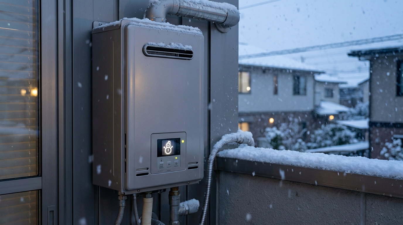 雪だるまマークは凍結防止運転のサインです