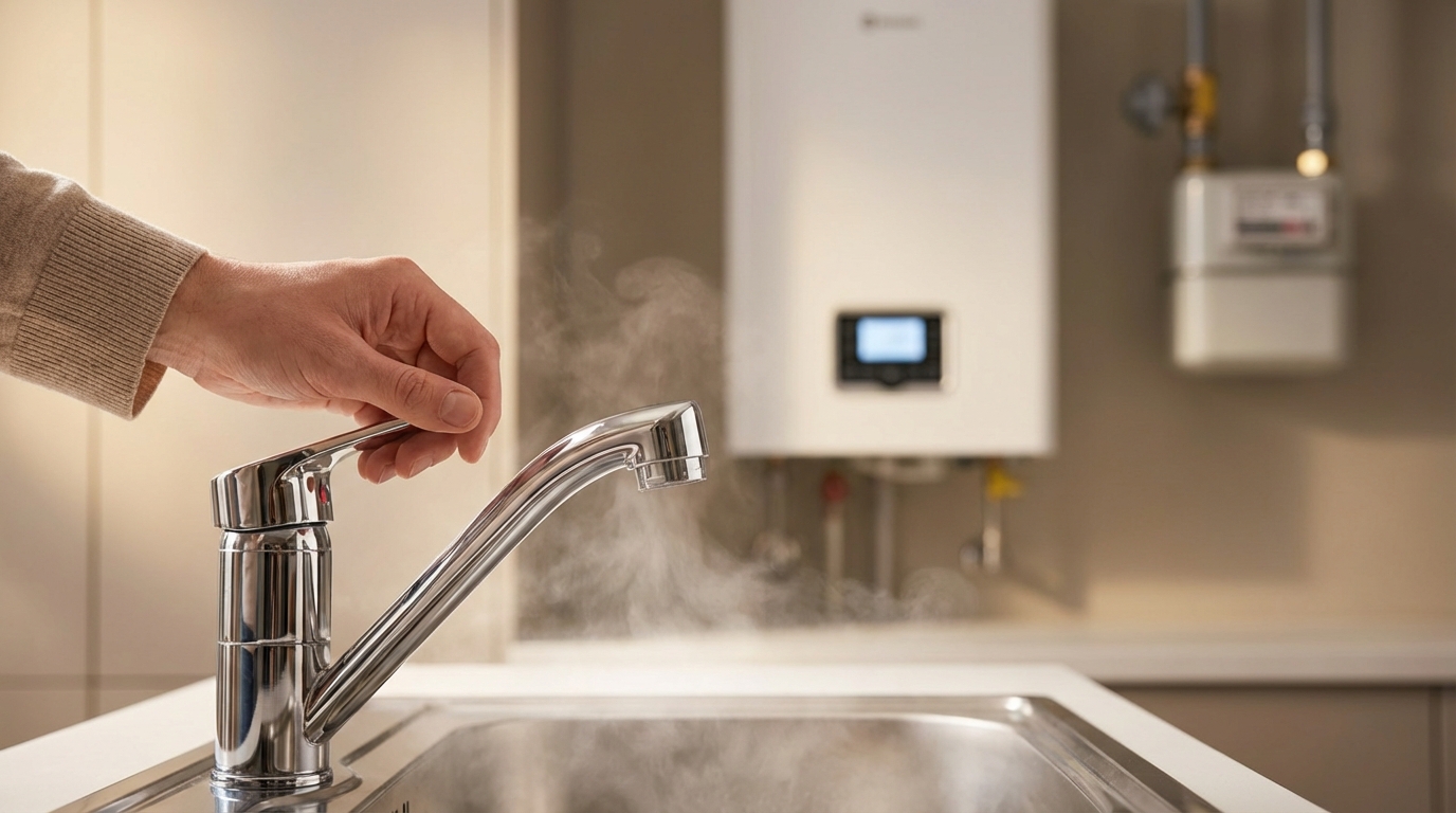 混合水栓なら60度設定でもガス代は変わらない