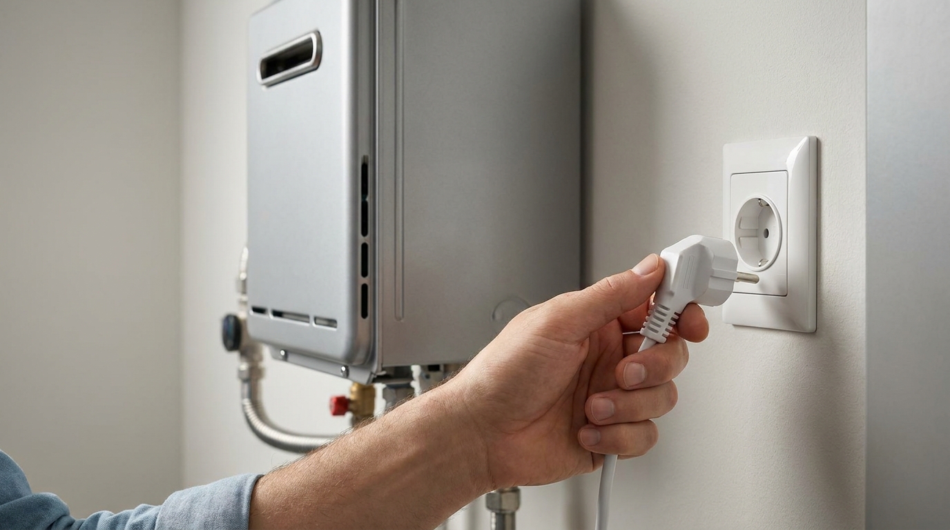 給湯器のコンセント抜き差しは慎重に判断すべきです