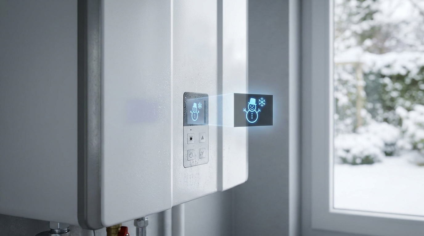 雪だるまマークは凍結予防運転のサイン