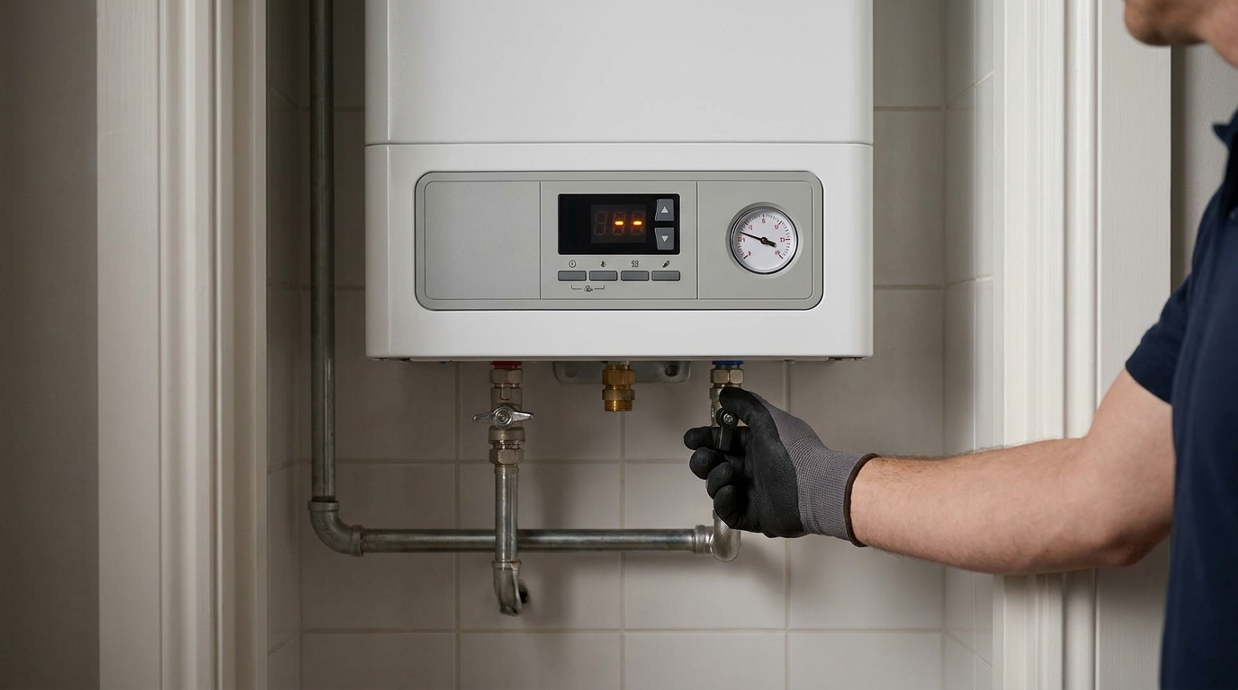 給湯器のエラーコード543は暖房回路の水不足を示すサイン