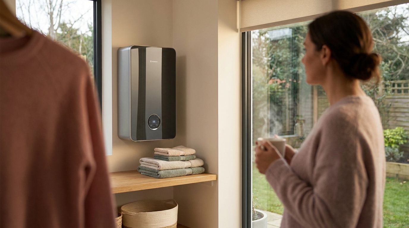 ノーリツのハイブリッド給湯器CMが伝えたいこと