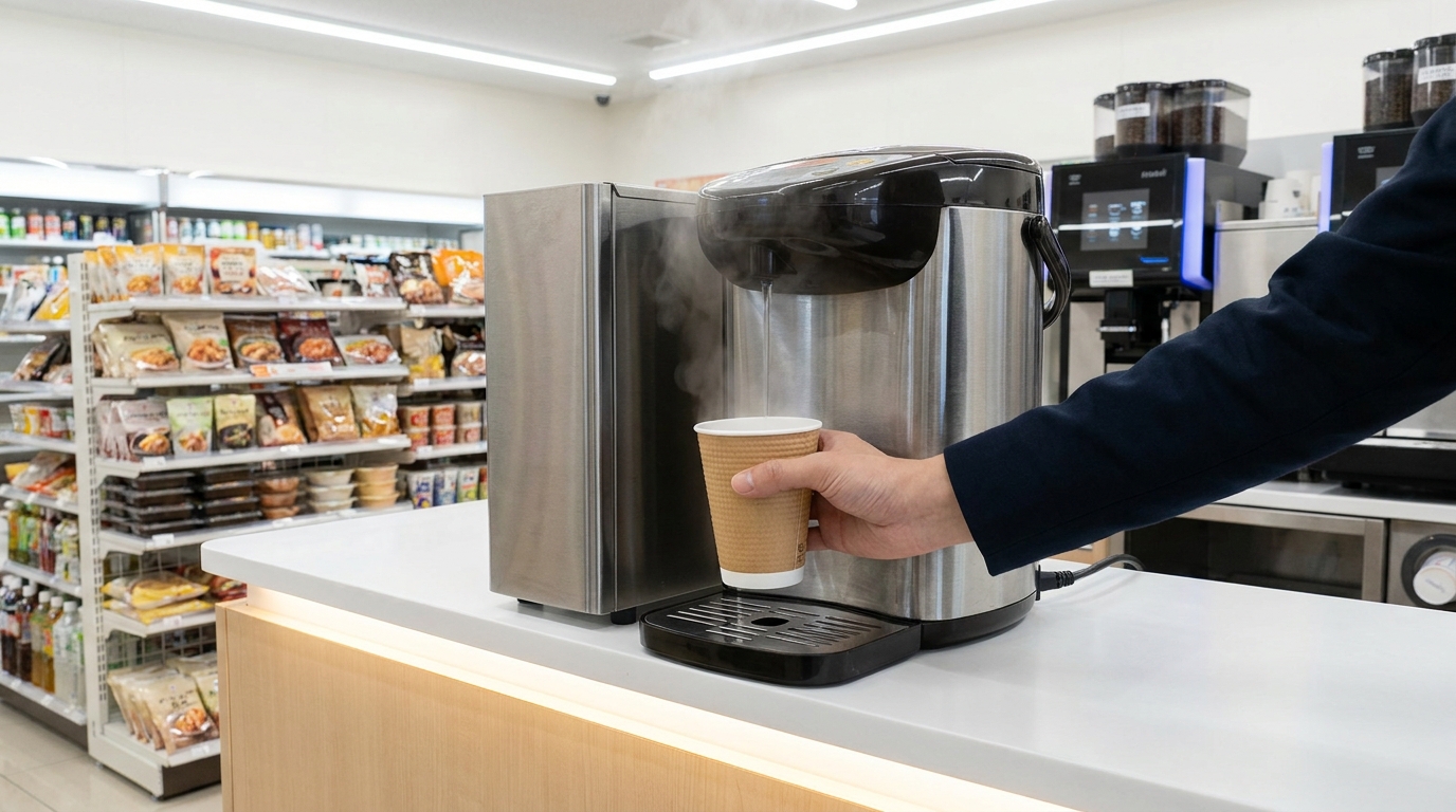 コンビニの給湯器、基本的な使い方とは
