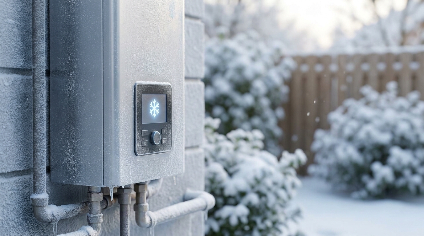 給湯器の雪マークは凍結防止機能が作動中のサイン