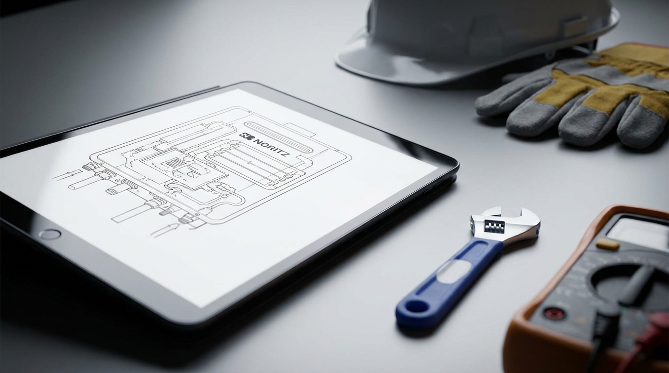 ノーリツ給湯器の分解図は公式サービスで入手できます
