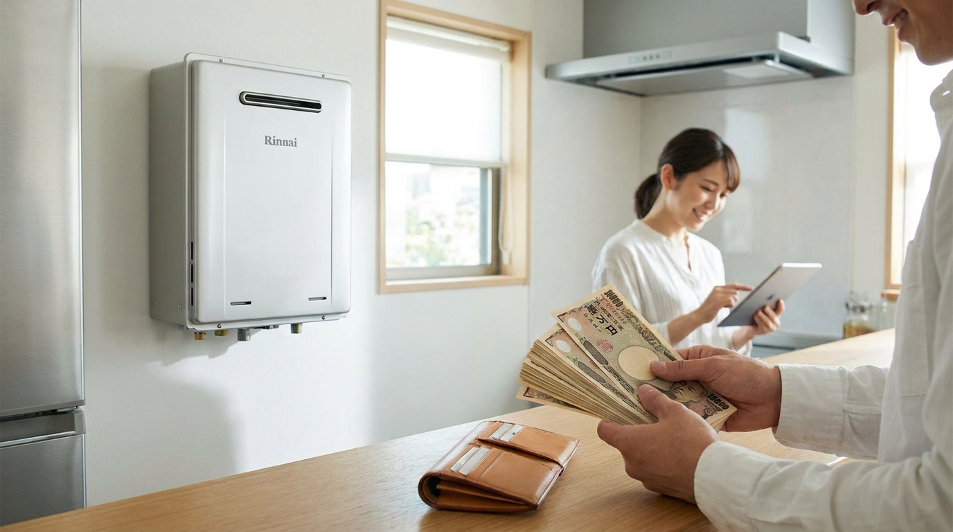 リンナイの給湯器キャッシュバックは最大44,000円も戻ってくる