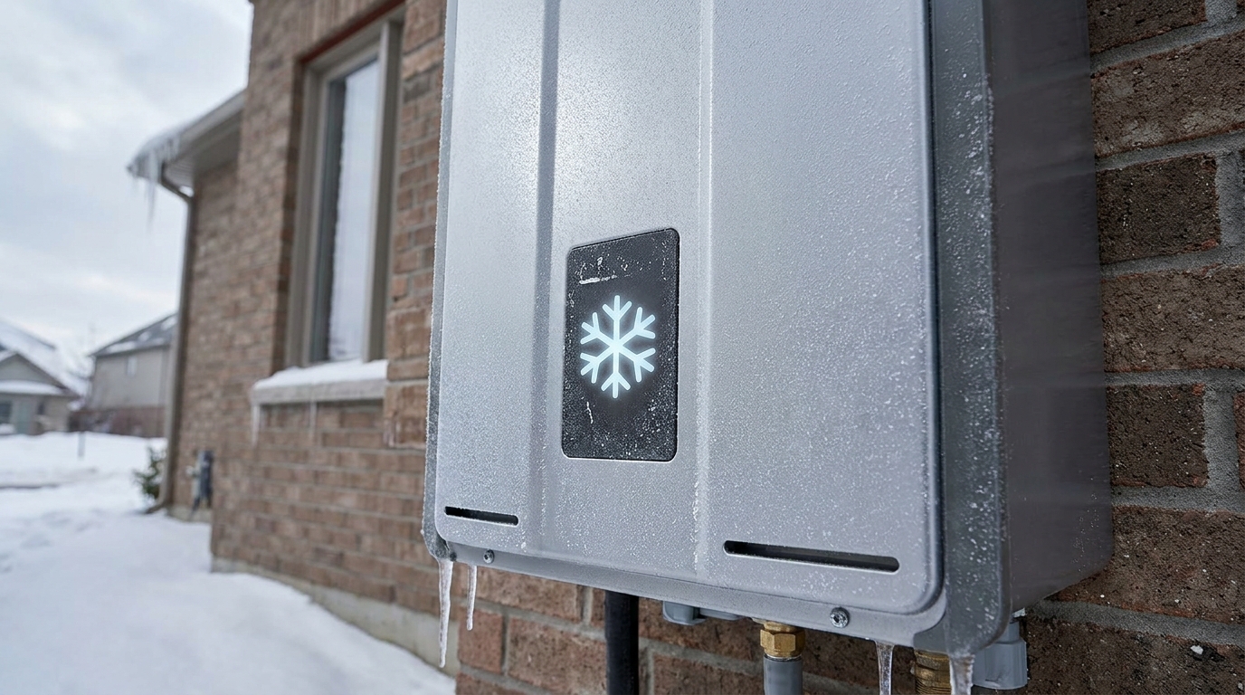雪のマークは故障じゃなくて凍結予防機能の証