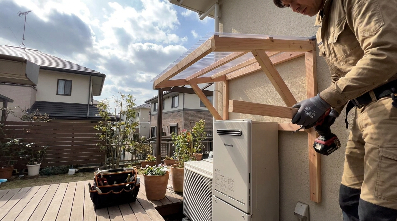 給湯器の雨よけDIYは自分でできます