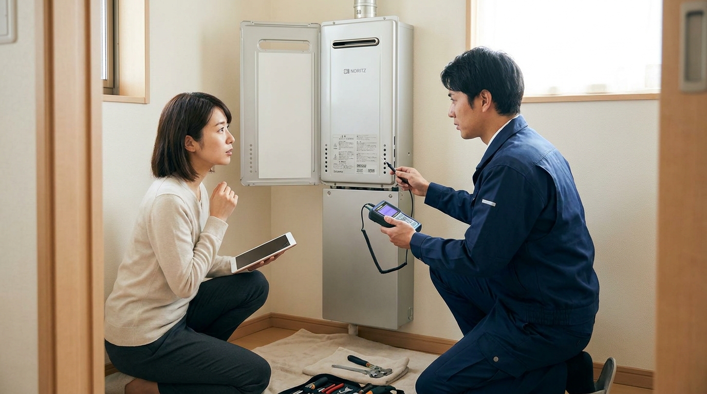 ノーリツ給湯器で無料点検を受けられるケースとは