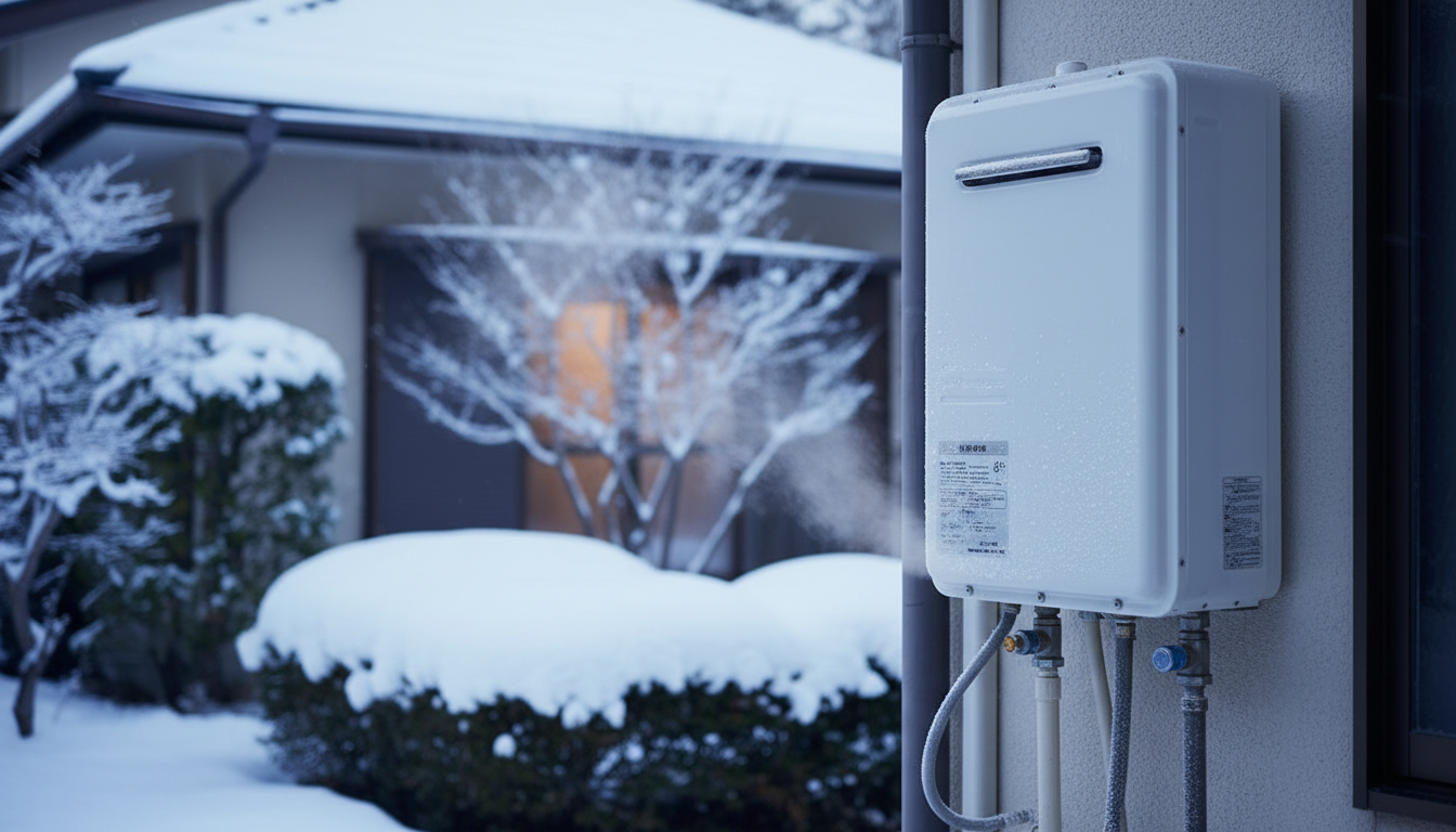 冬場は給湯器の電源を入れっぱなしにしましょう