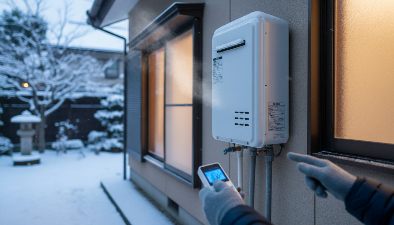 なぜ冬場は給湯器の電源を入れっぱなしにするべきなのか