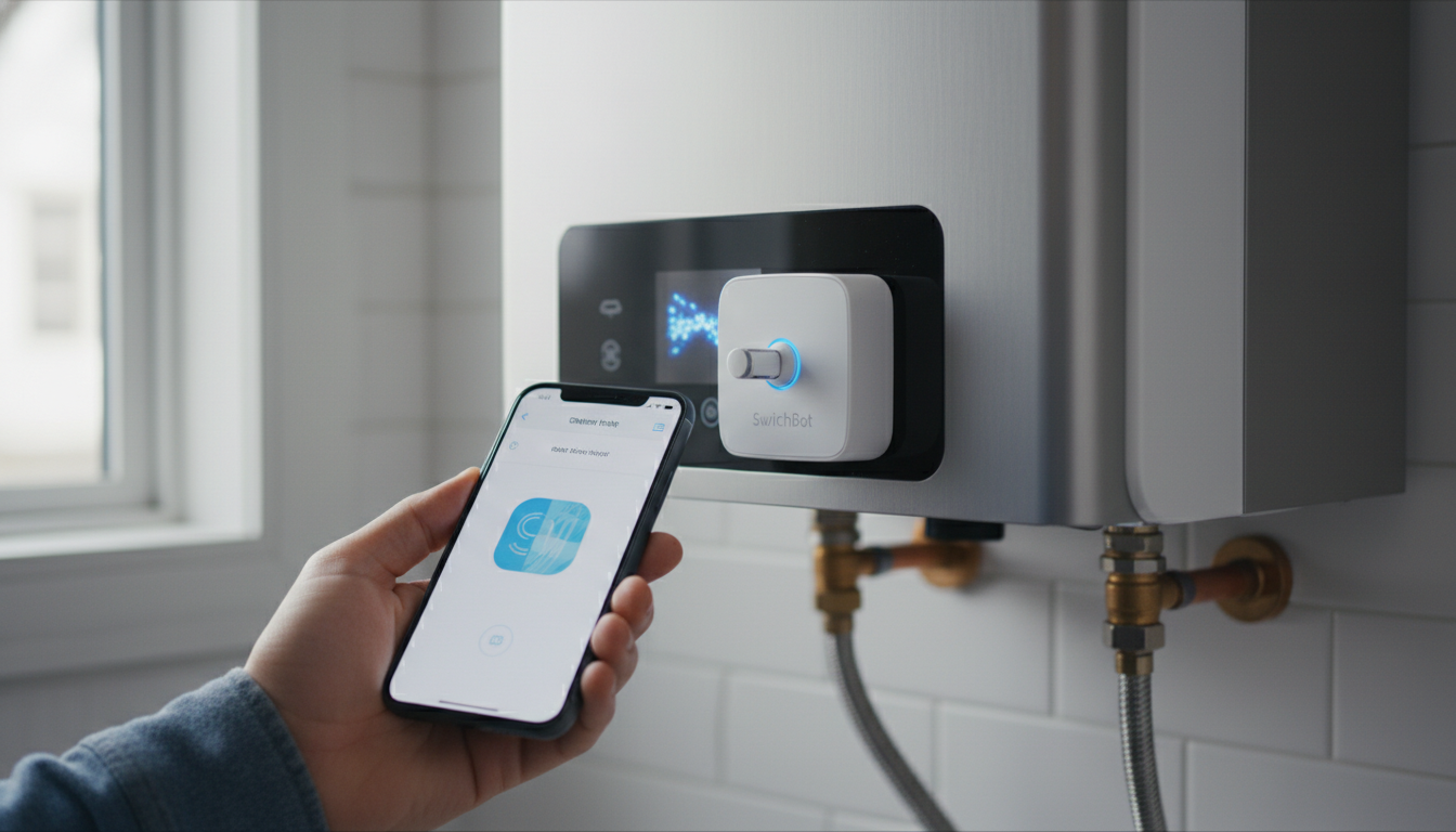 給湯器はスイッチボットで操作できます