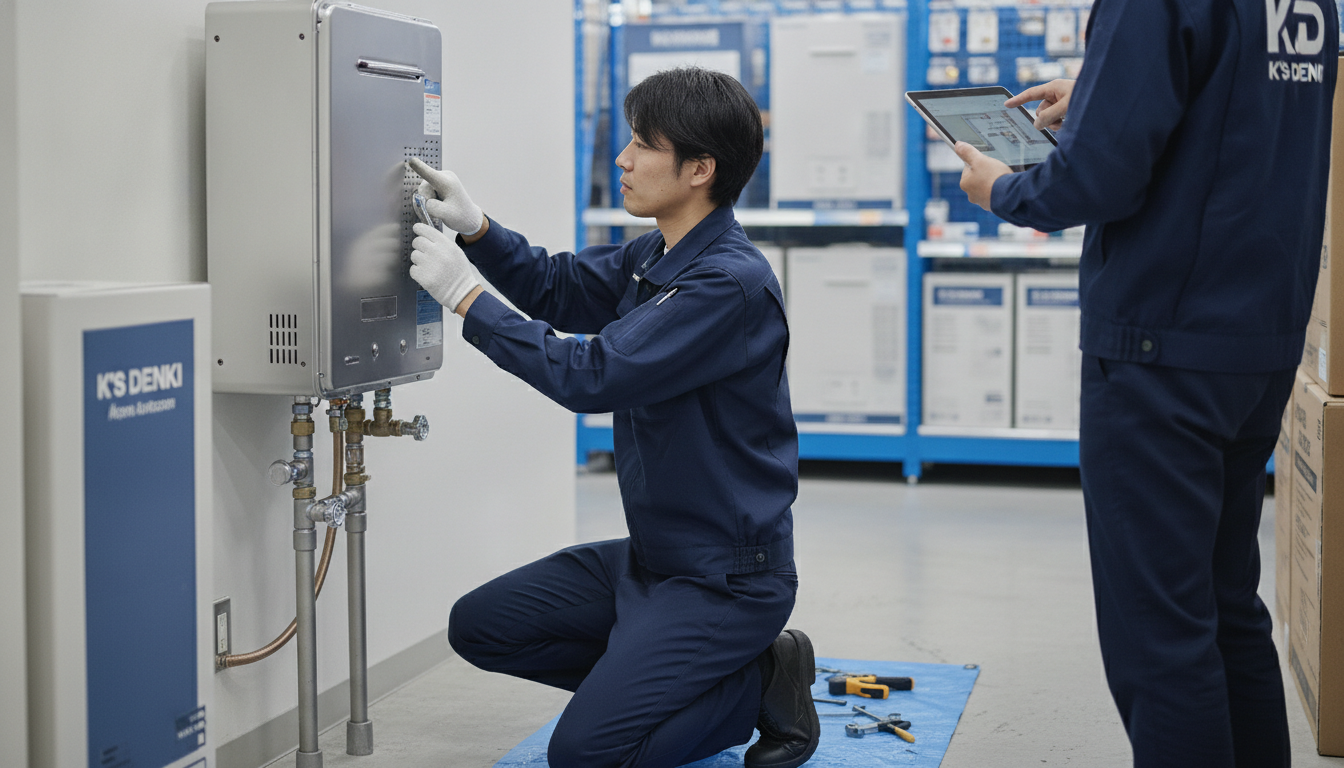ケーズデンキでの給湯器交換、具体的にはどんな感じ？