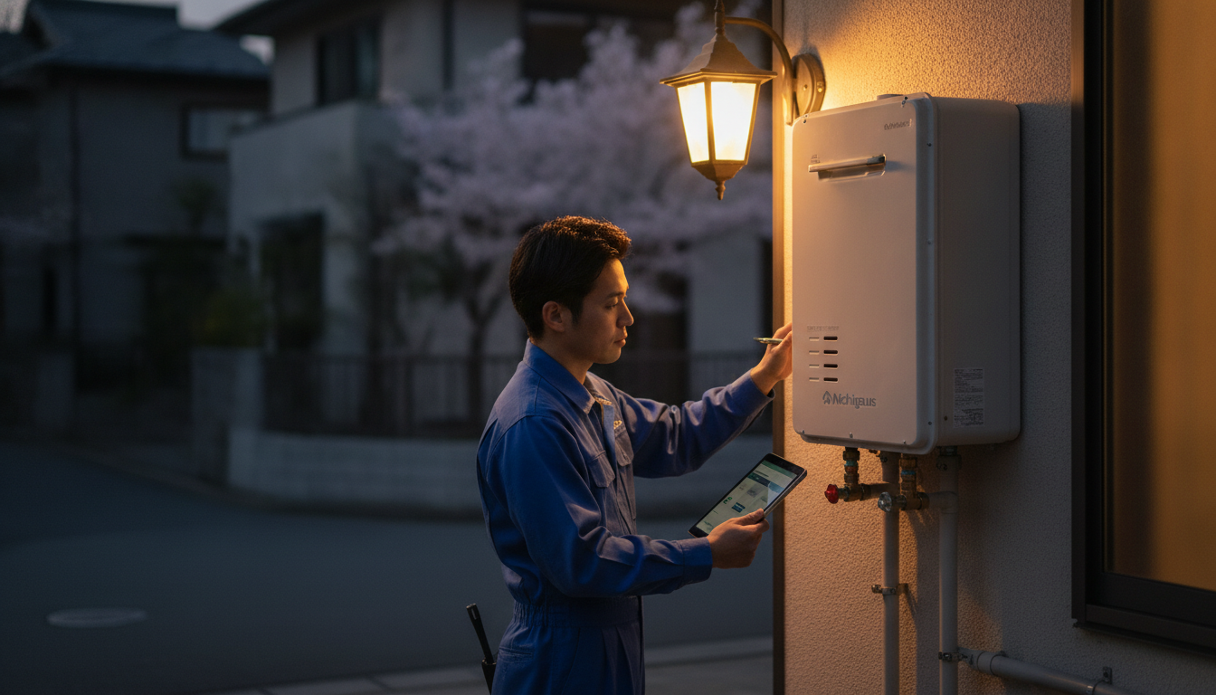 ニチガスの給湯器修理は24時間365日受付してもらえます