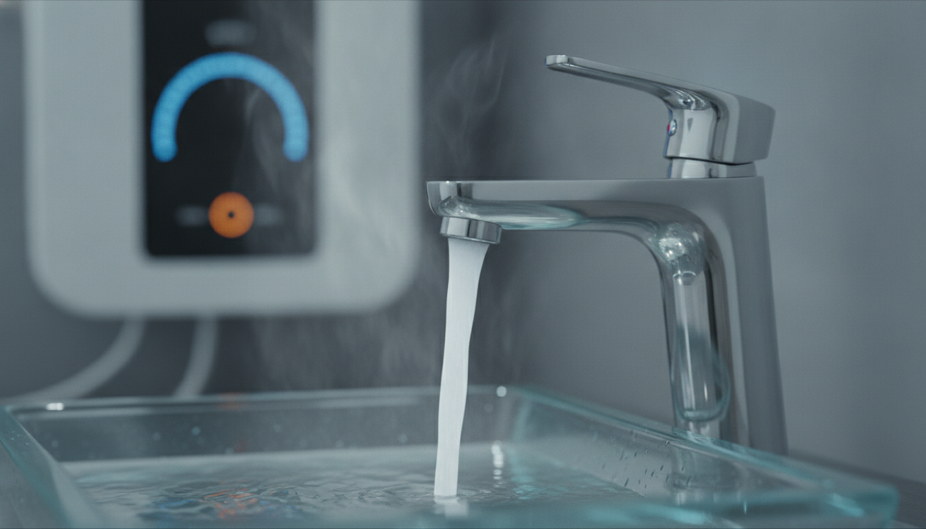 混合水栓なら給湯器は50〜60℃に設定するのが基本です