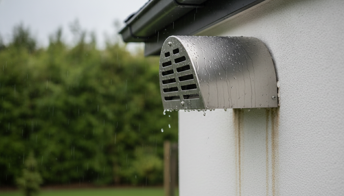 なぜ上方排気カバーは雨の影響を受けやすいのか