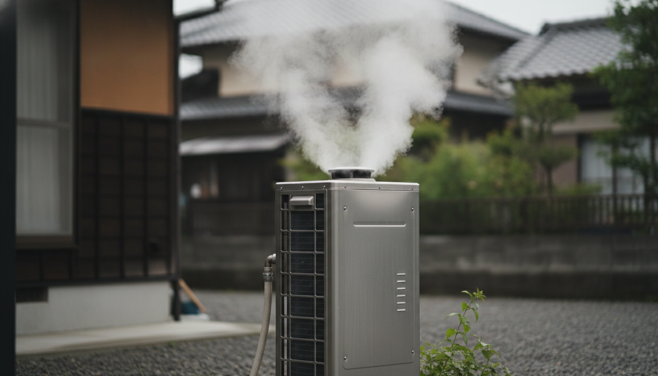 なぜ給湯器から湯気が出るのか