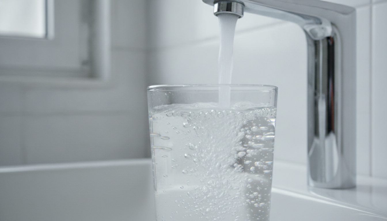 給湯器から白いお湯が出る一番多い原因は「空気の泡」なんです