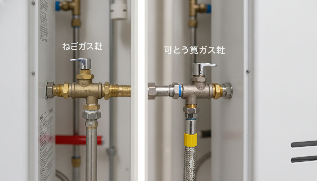 結論:給湯器にはねじガス栓より可とう管ガス栓が推奨されています