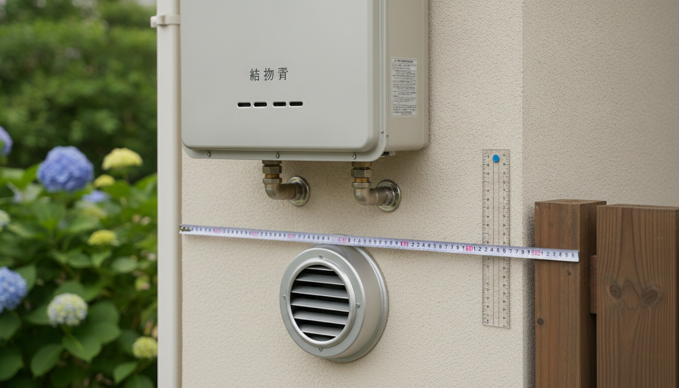 給湯器の給気口と離隔距離の基本ルール