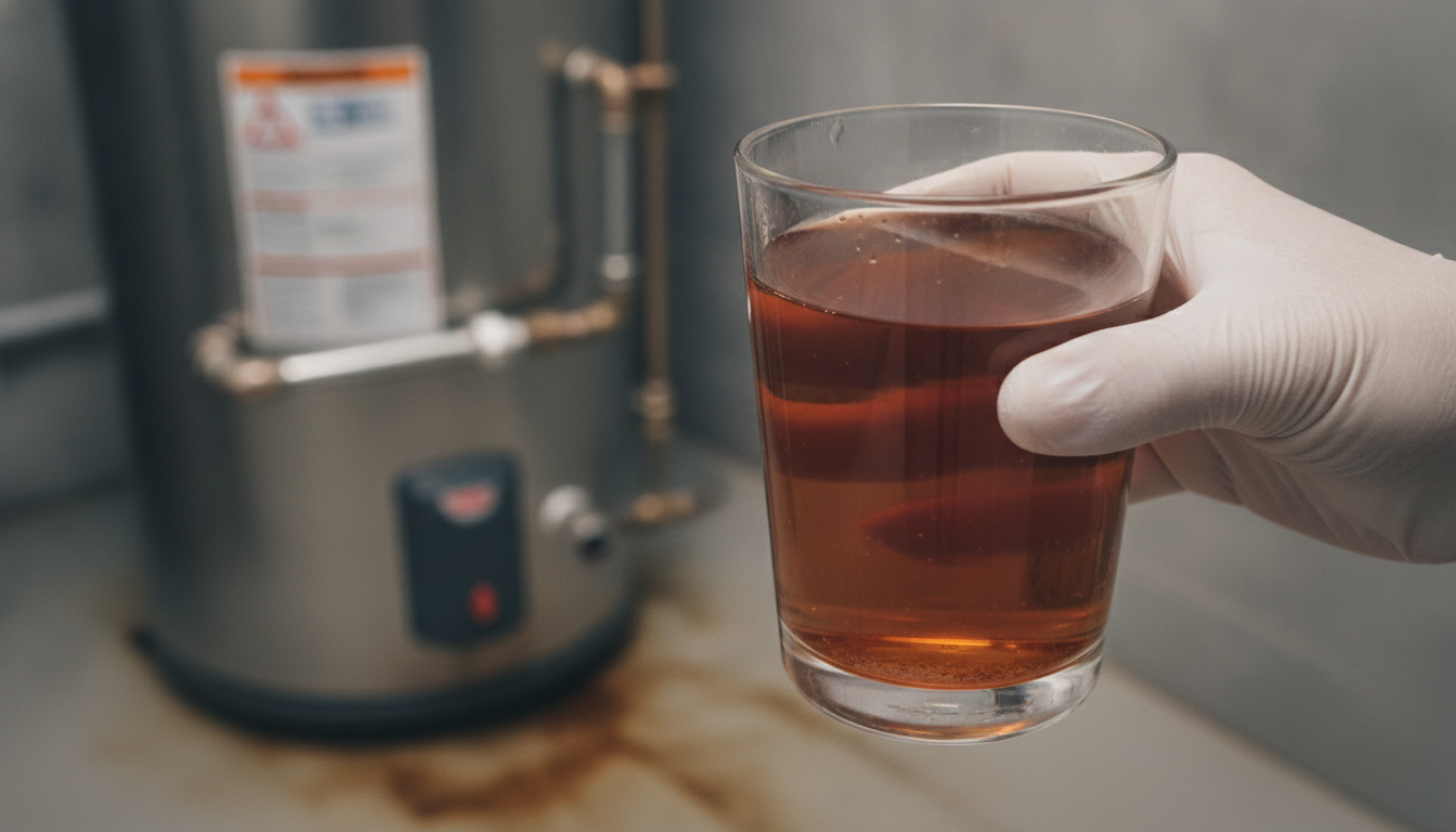 なぜ給湯器の水が茶色くなるのか?主な原因を解説します