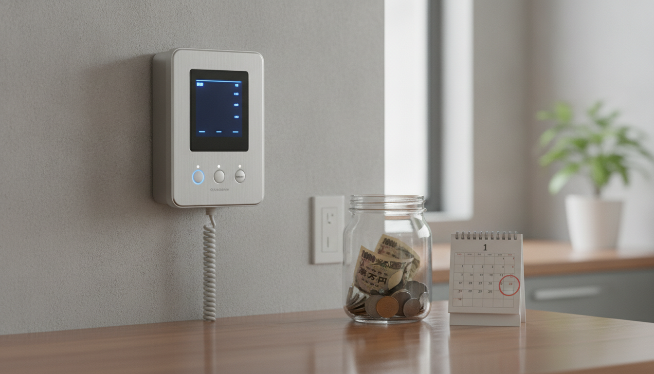 給湯器の電源入れっぱなしで増える電気代は年間数百円〜2,000円程度