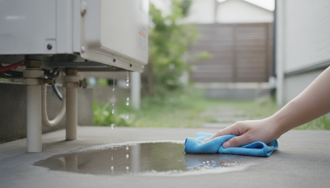 給湯器の外の水漏れが起きる主な原因