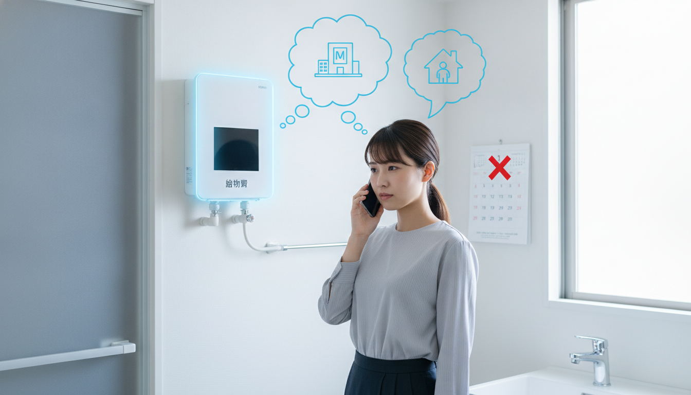 賃貸の給湯器が故障したら、まず「管理会社か大家さん」に連絡しましょう