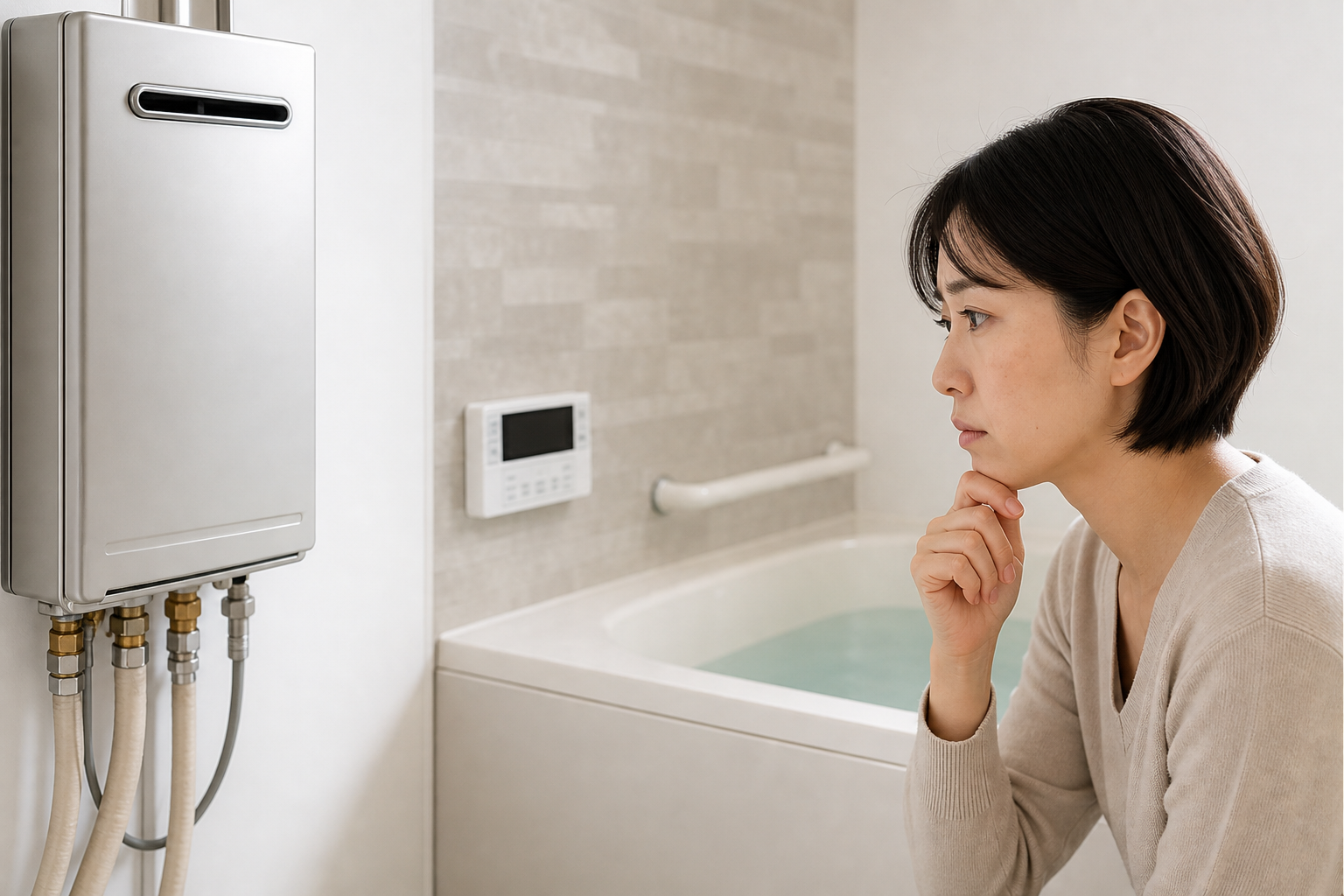 パロマ給湯器エラー412は「湯張り流量検出異常」のサインです