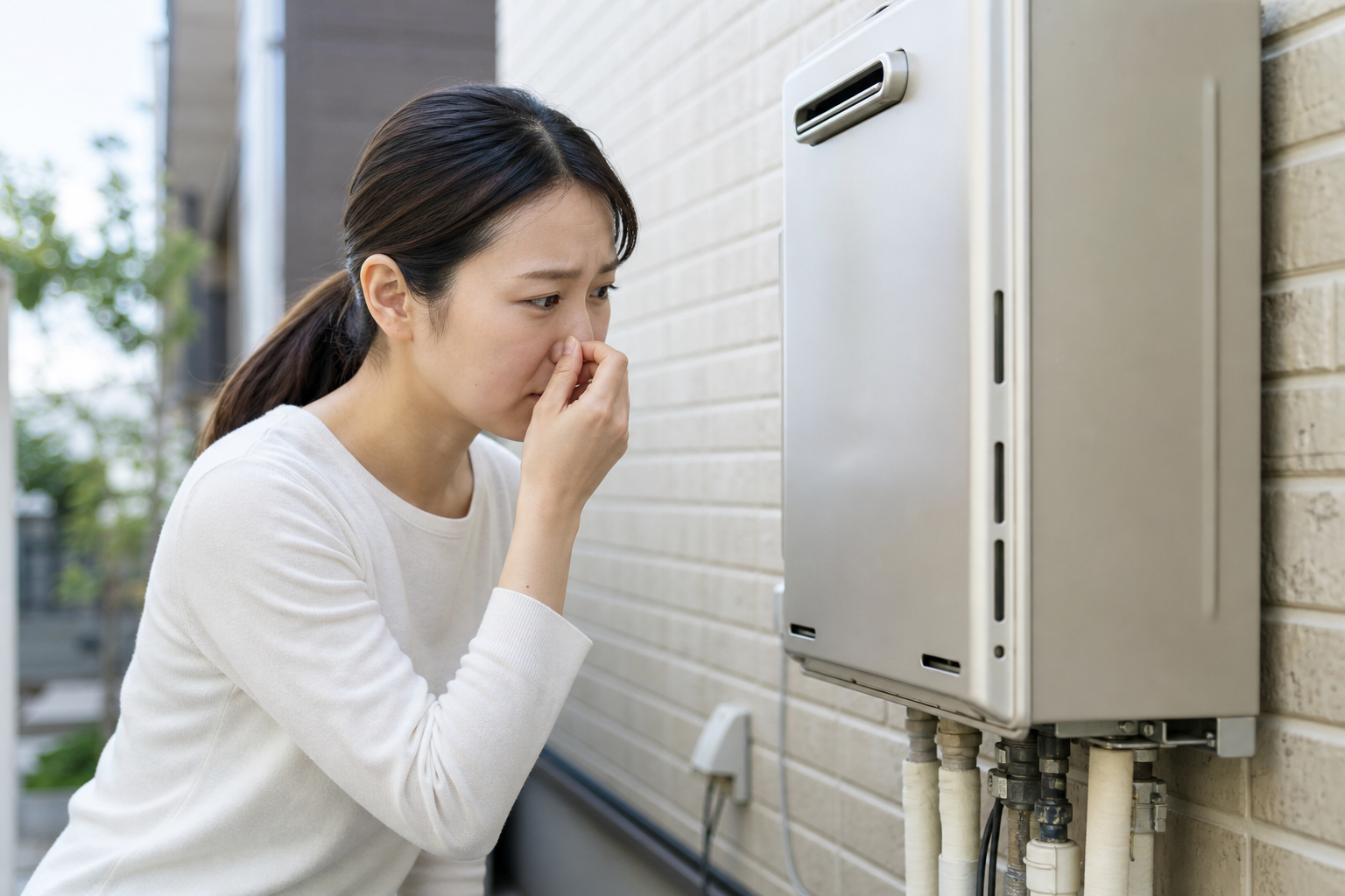 ガス臭いと感じたら、まずこの順番で行動してください