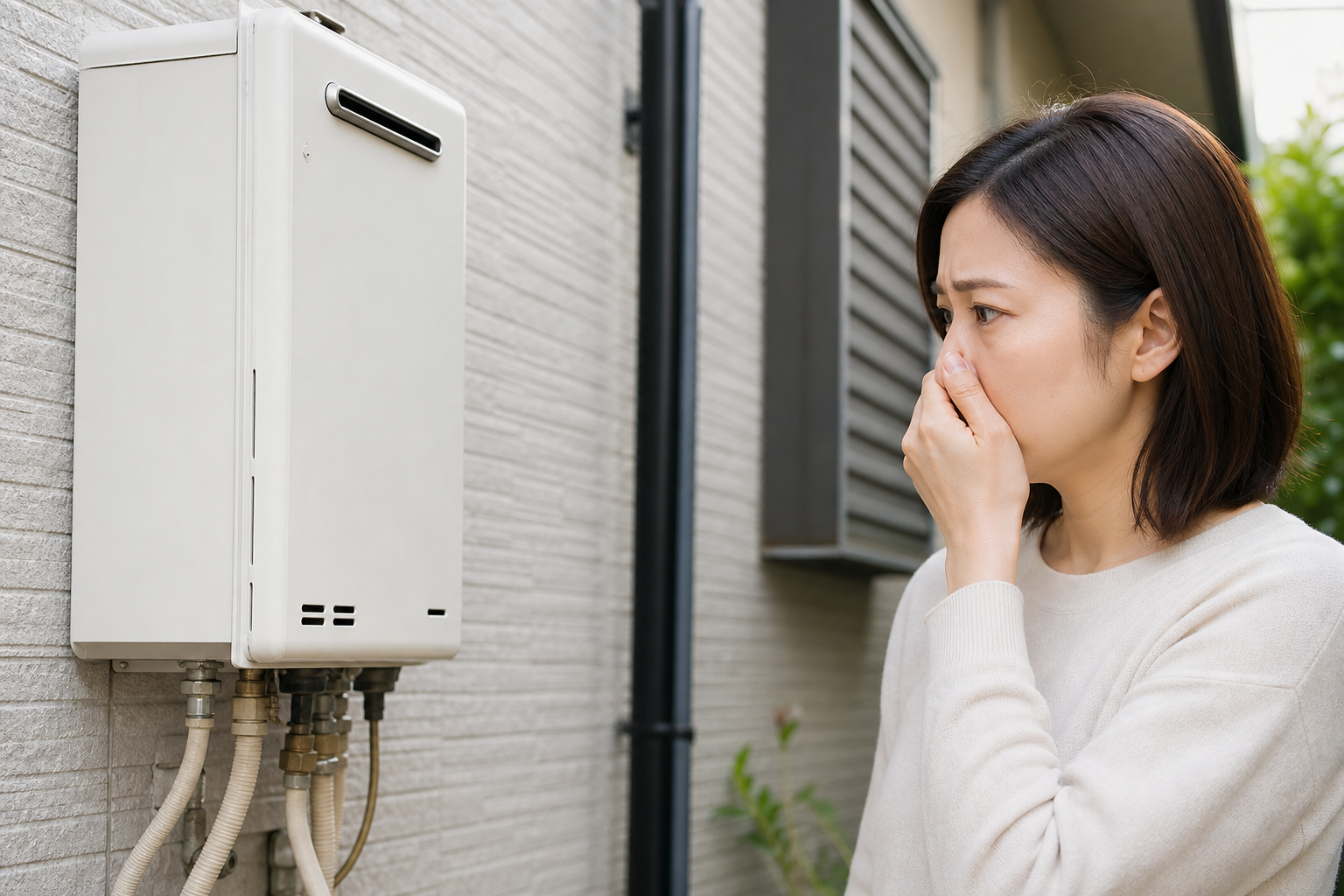 リンナイの給湯器がガス臭い原因は主に3つとされています
